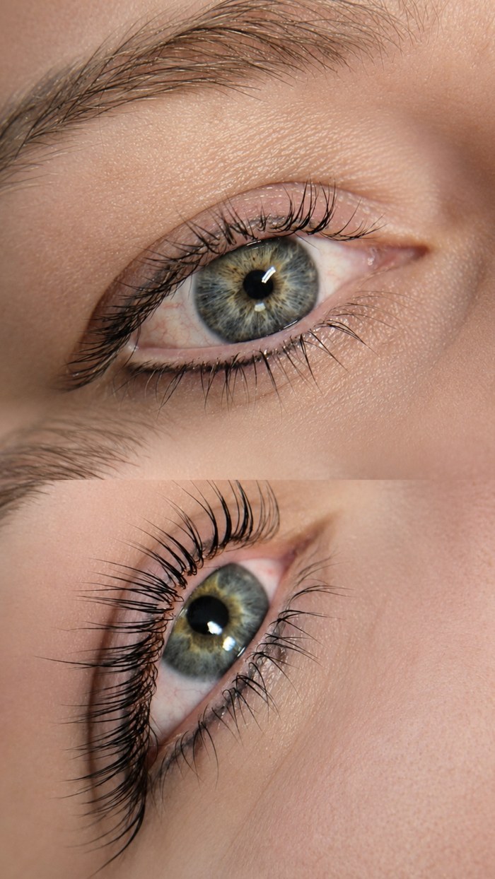 Lash lifting – výsledek před a po