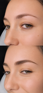 Permanentní make-up obočí, vláskování